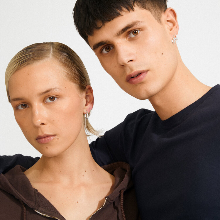 Pilgrim Jewellery SENSE 2 in 1 Hoops Set Silver