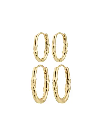 Pilgrim Jewellery SENSE 2 in 1 Hoops Set Gold