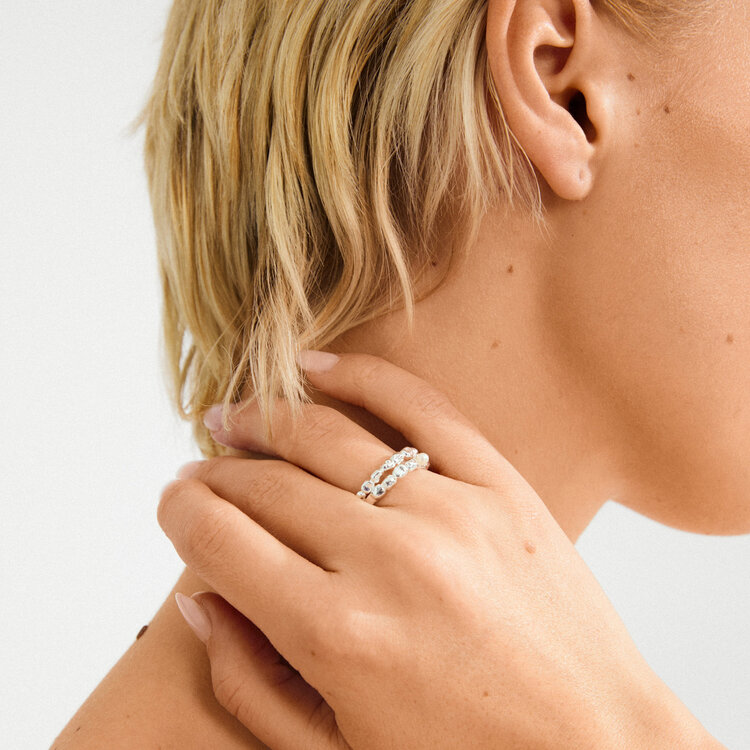 Pilgrim Jewellery SHIFT Ring Silver