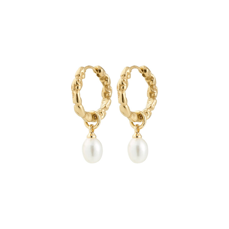 Pilgrim Jewellery SHIFT Pearl Earrings Gold