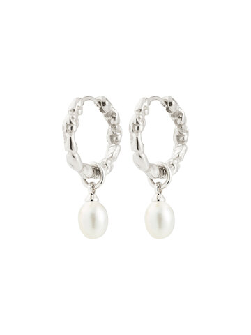 Pilgrim Jewellery SHIFT Pearl Earrings Silver