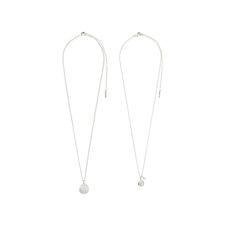 Pilgrim Jewellery SHIFT 2 in 1 Necklace Set Silver