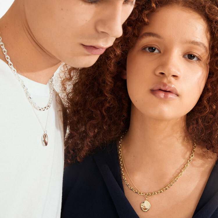 Pilgrim Jewellery SPARKLE 2 in 1 Necklace Set Silver