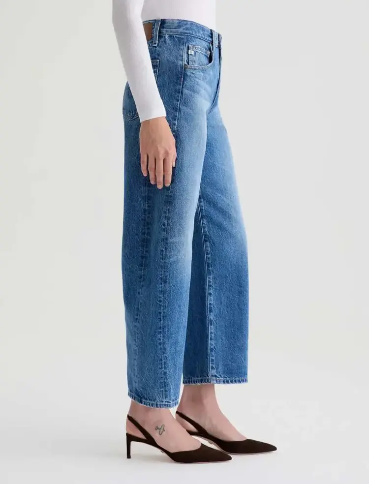 AG Denim Hattie High-Rise Barrel Candid