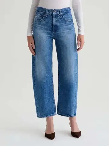 AG Denim Hattie High-Rise Barrel Candid