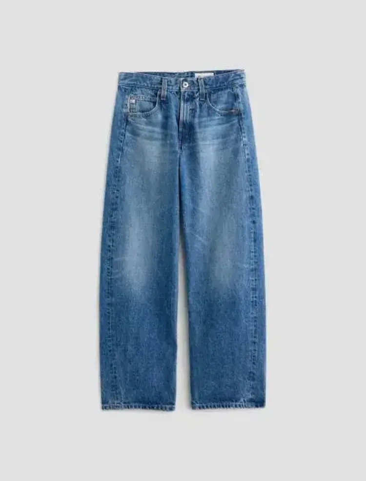 AG Denim Hattie High-Rise Barrel Candid