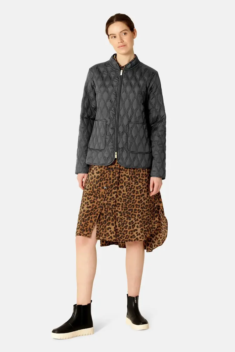 Ilse Jacobsen Short Quilt Jacket Black