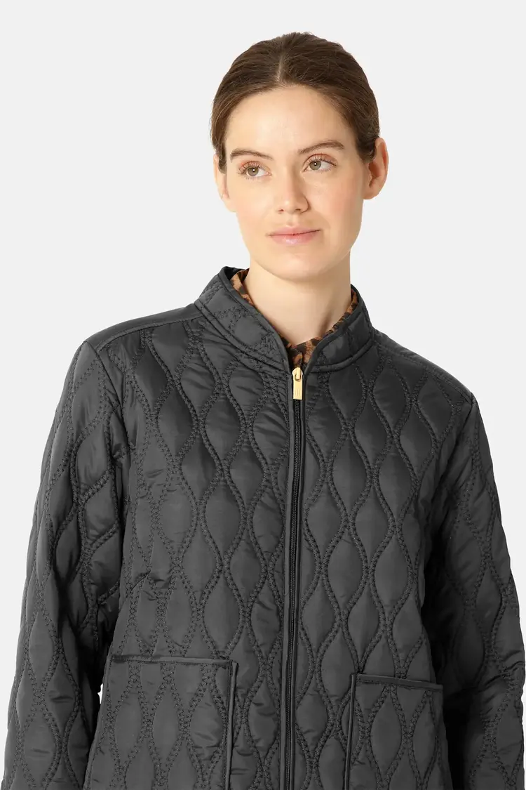 Ilse Jacobsen Short Quilt Jacket Black