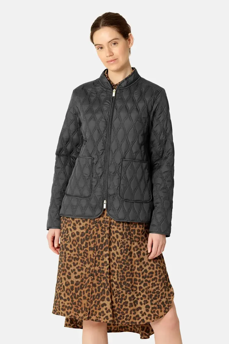 Ilse Jacobsen Short Quilt Jacket Black