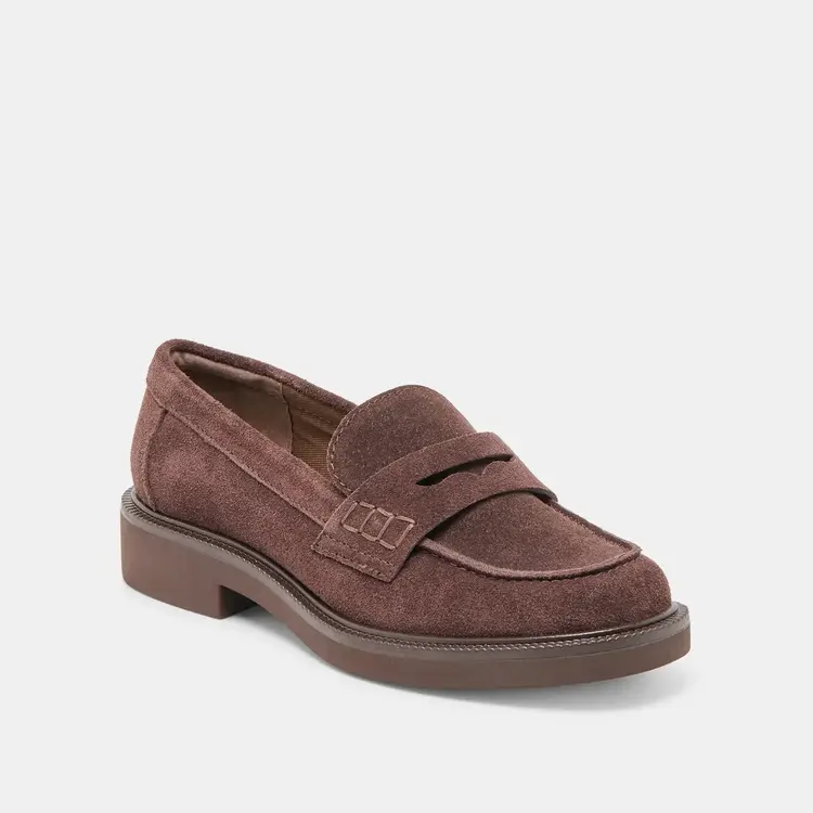 Dolce Vita TIGGY Mahogany Suede Loafers
