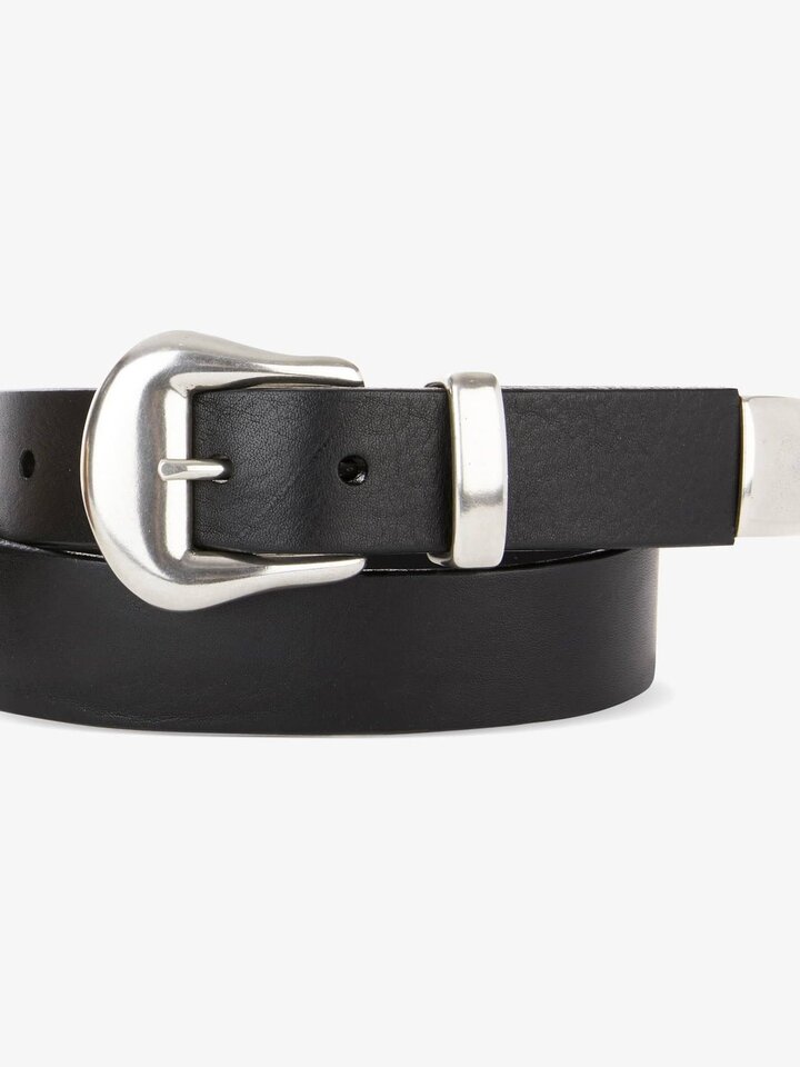 Brave Leather Lorali Leather Belt in Black/Silver Brave Leather Lorali Leather Belt in Black/Silver main image 4