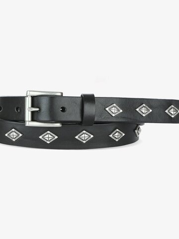 Brave Leather Juni Bridle Belt Black - Silver