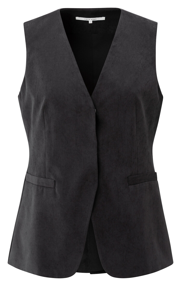 Yaya Fitted Gilet Black