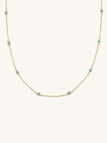Leah Alexandra Floatesse Necklace Turquoise 14K Gold