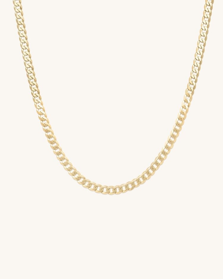Leah Alexandra Cubano Bold Necklace 14K Gold