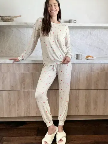 Splendid Flora Pillowsoft Sleep Set Brunch Print