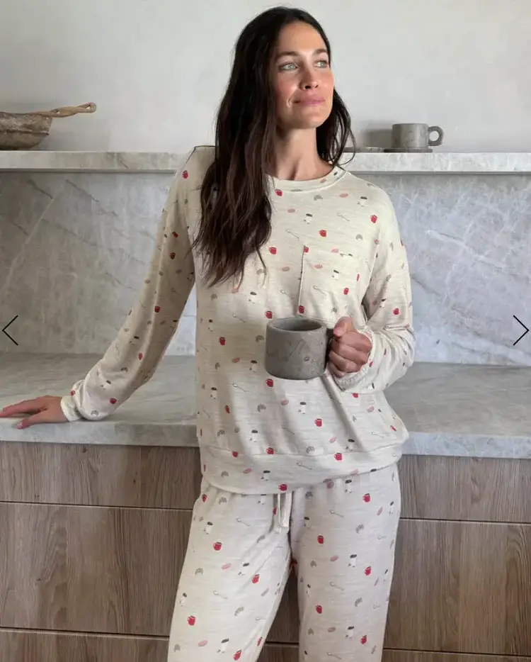 Splendid Flora Pillowsoft Sleep Set Brunch Print