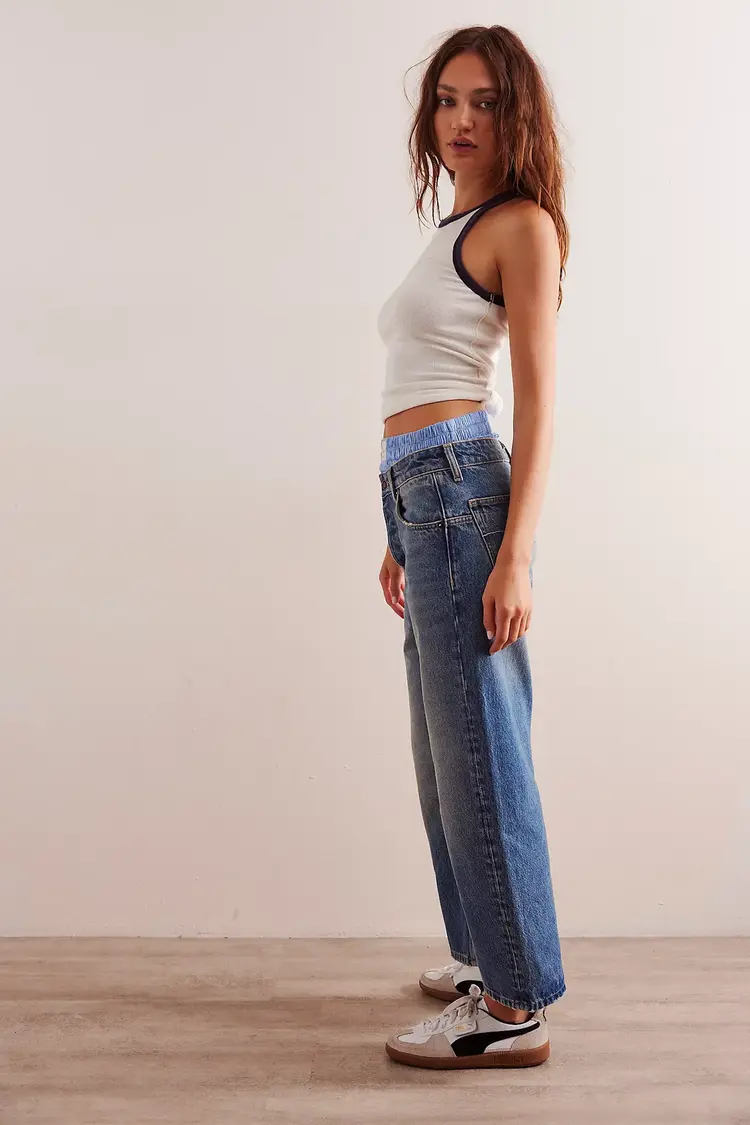 Free People Deep Trance Dropped Boyfriend Jeans From Beyond