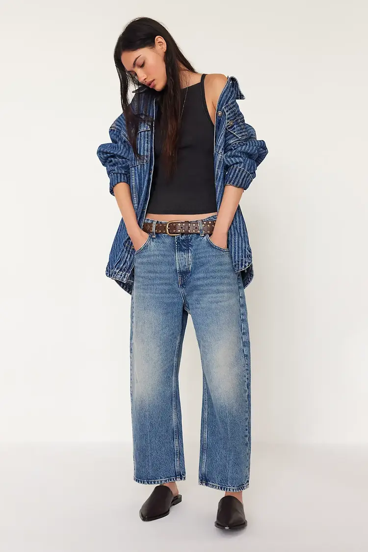 Free People Deep Trance Dropped Boyfriend Jeans From Beyond