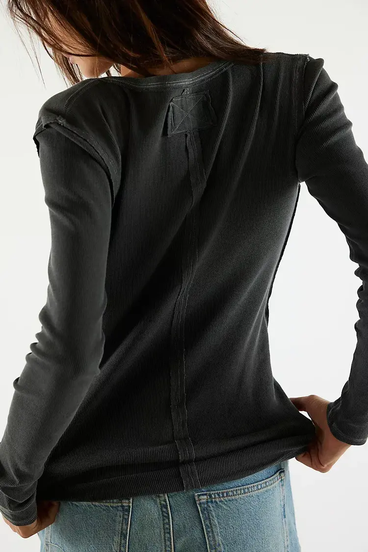 Free People Jamie Henley Top Black