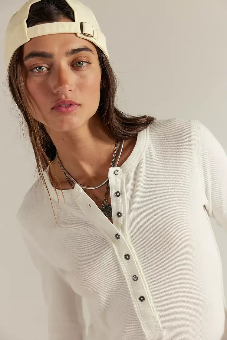 Free People Jamie Henley Top Ivory