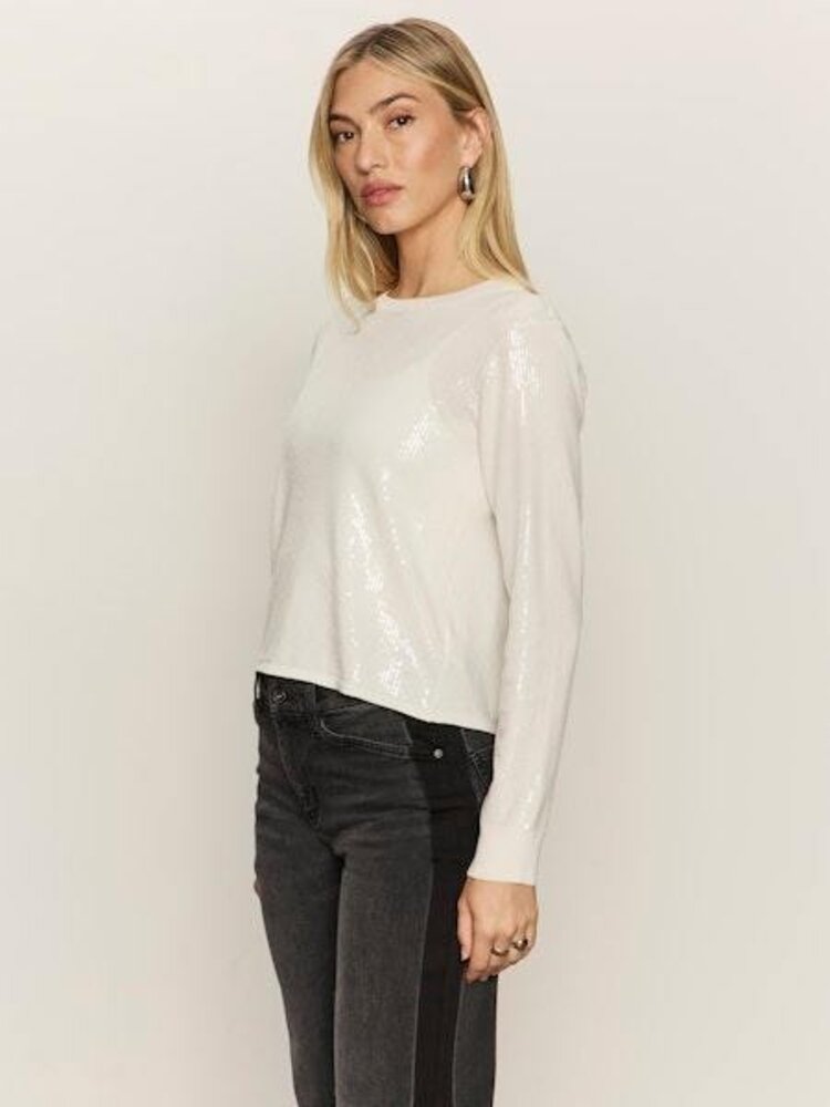 Sanctuary Sparkle Together Sweater Top Chalk