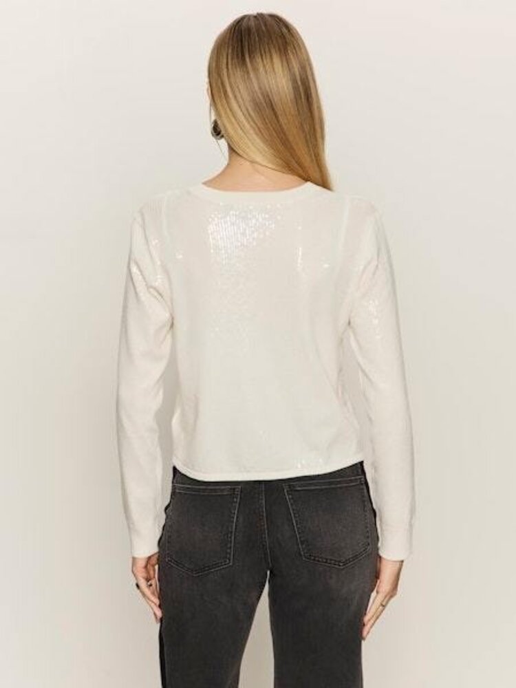 Sanctuary Sparkle Together Sweater Top Chalk