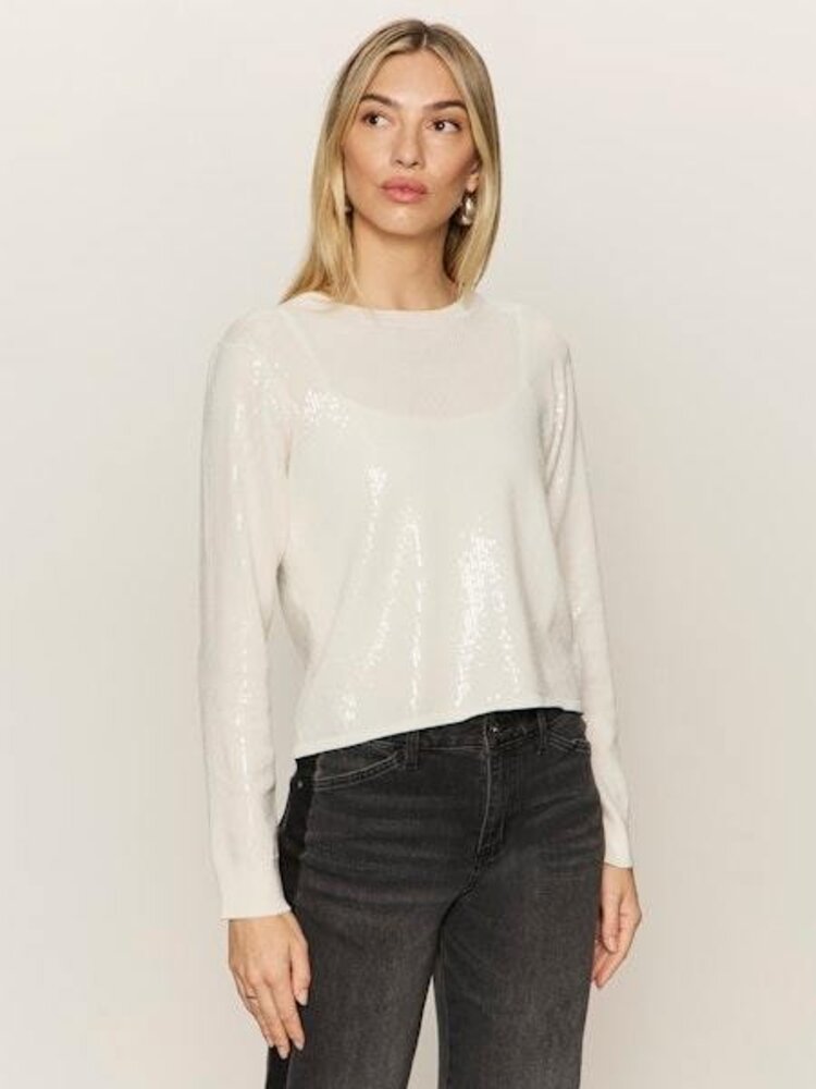 Sanctuary Sparkle Together Sweater Top Chalk