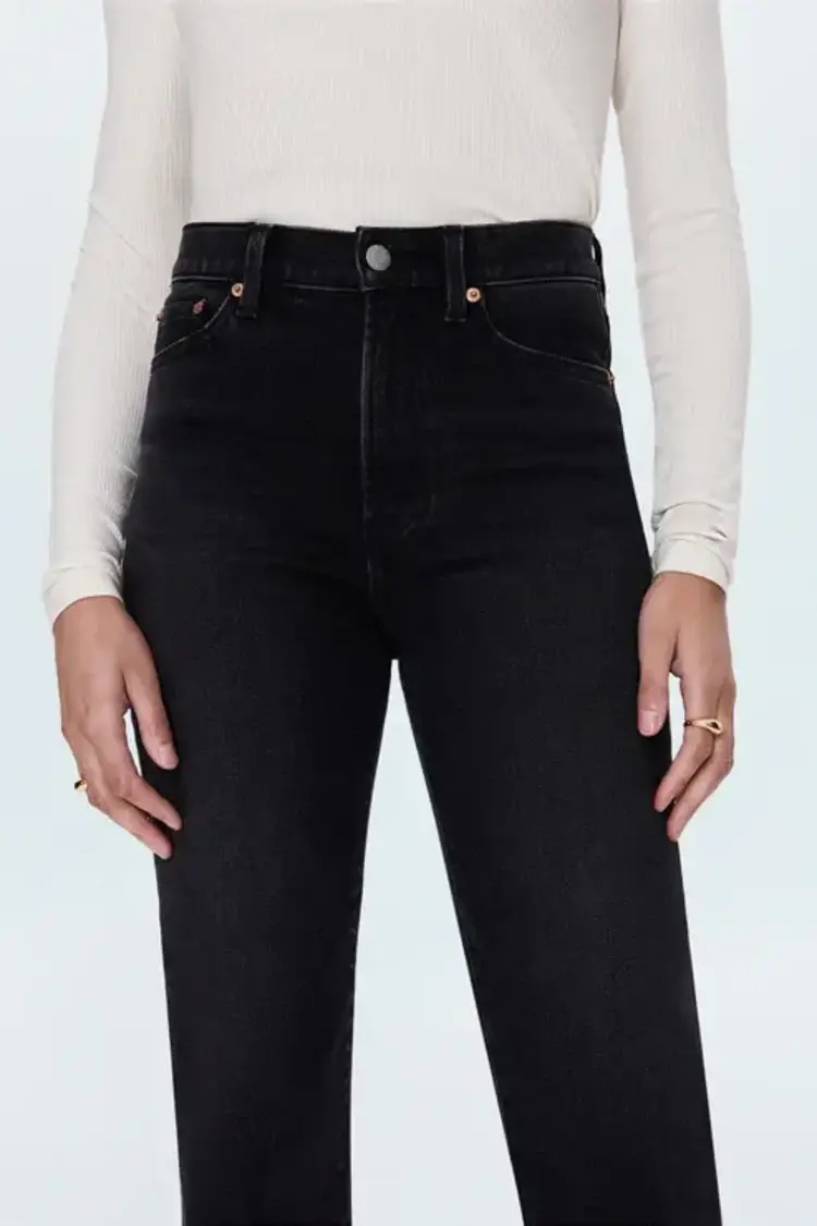 Pistola Charlie High Rise Classic Straight Ankle Pant Dark Midnight