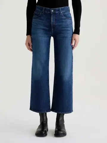 AG Denim Saige Wide Leg Crop Veiled