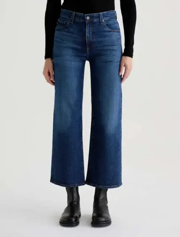 AG Denim Saige Wide Leg Crop Veiled