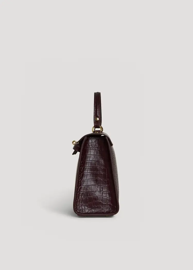 Voemien Zaira Limited Edition Bag in Bordeaux Coco Leather