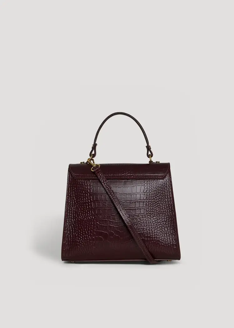 Voemien Zaira Limited Edition Bag in Bordeaux Coco Leather