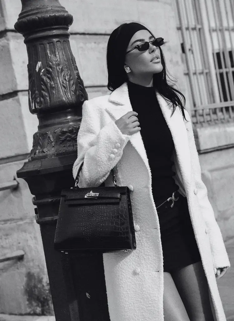 Voemien Zaira Limited Edition Bag in Bordeaux Coco Leather