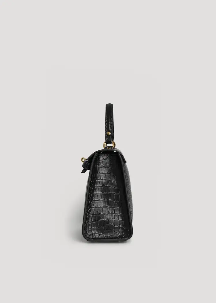 Voemien Zaira Limited Edition Bag in Black Coco Leather