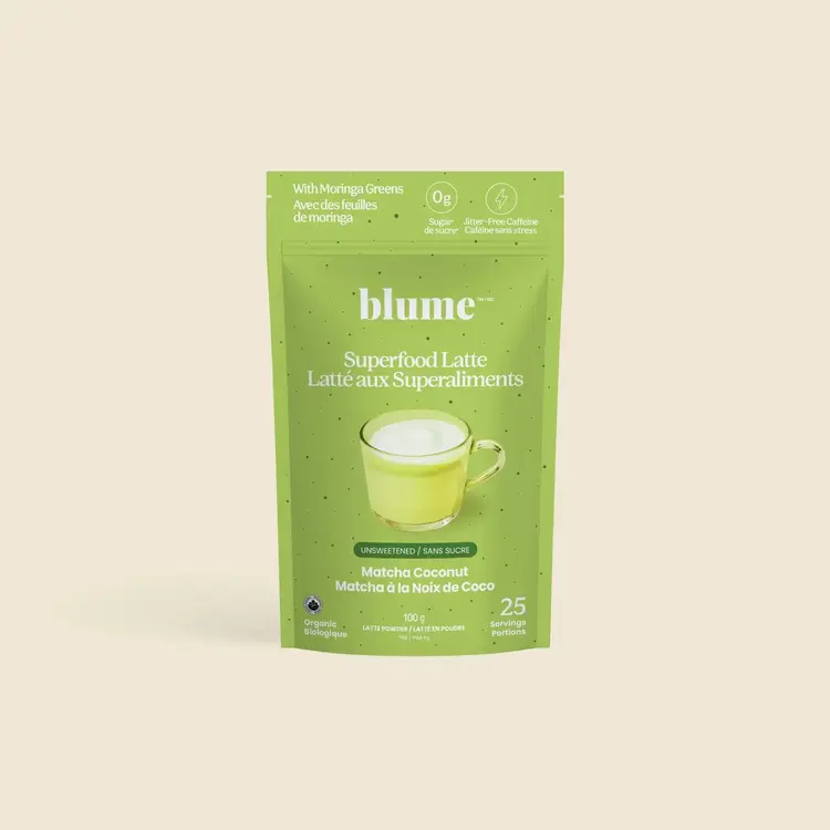 Blume Superfood Latte Powder, Matcha Coconut Blend
