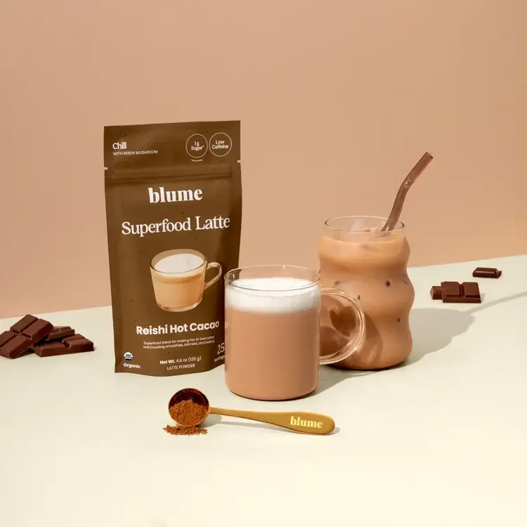 Blume Superfood Latte Powder, Reishi Hot Cacao Blend