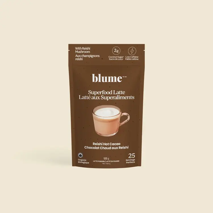 Blume Superfood Latte Powder, Reishi Hot Cacao Blend