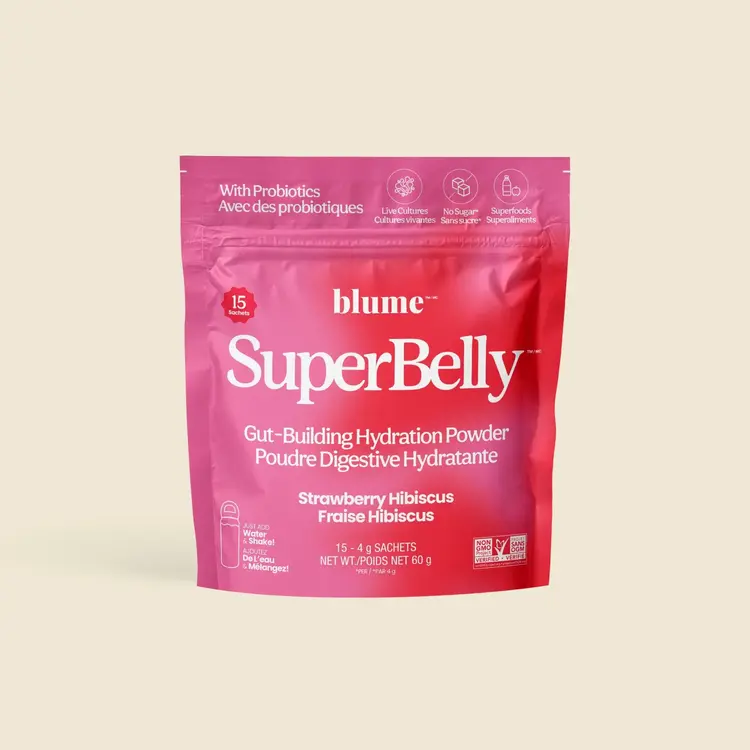 Blume SuperBelly Strawberry Hibiscus Hydration Powder