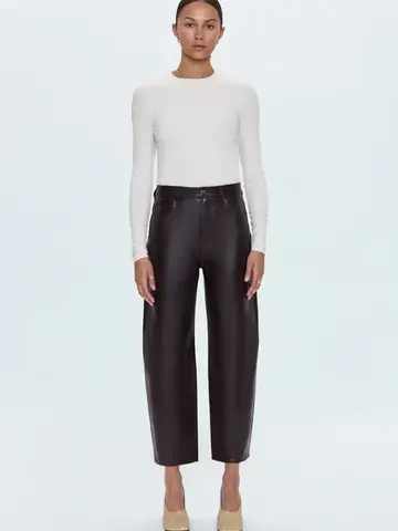 Pistola Eli High Rise Arched Leg Pant French Roast