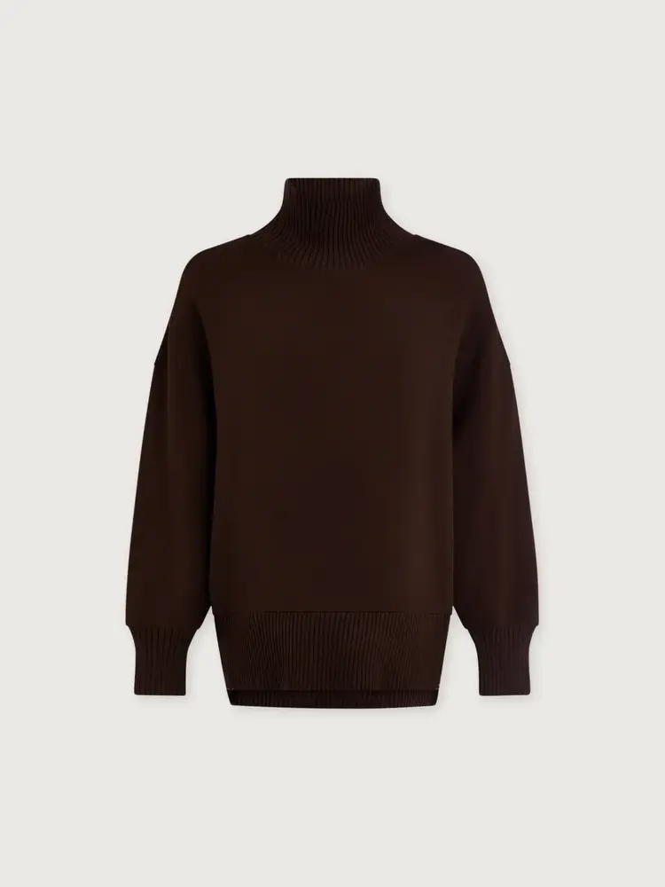 Varley Barker High Neck Sweat Coffee Bean