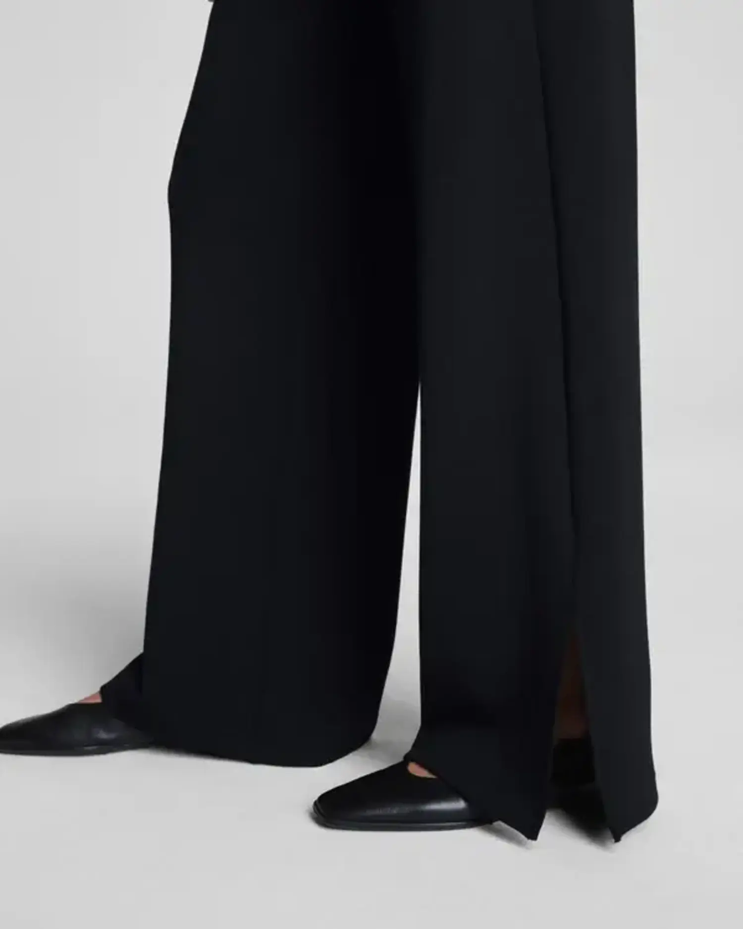 Spanx | AirEssentials Zero Waistband Wide Leg Pant Very Black