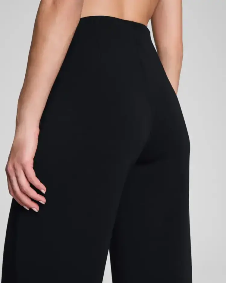 Spanx AirEssentials Zero Waistband Wide Leg Pant Very Black