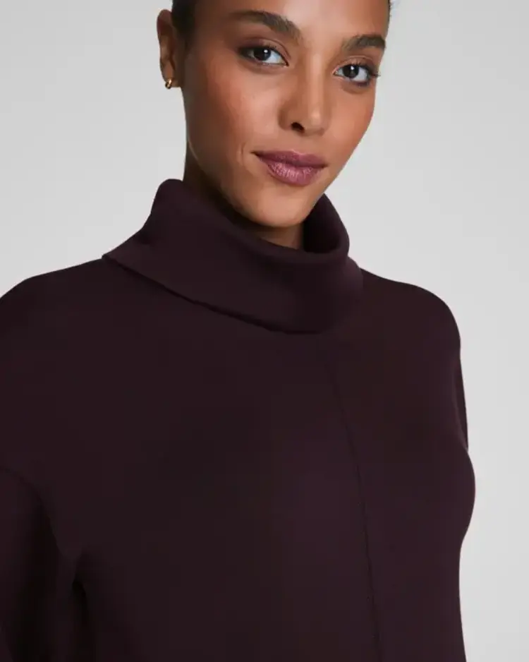 Spanx AirEssentials Turtleneck Tunic Truffle Brown