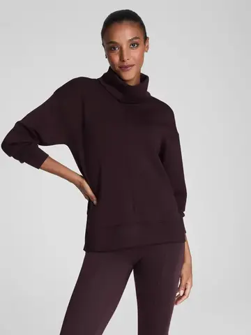 Spanx AirEssentials Turtleneck Tunic Truffle Brown