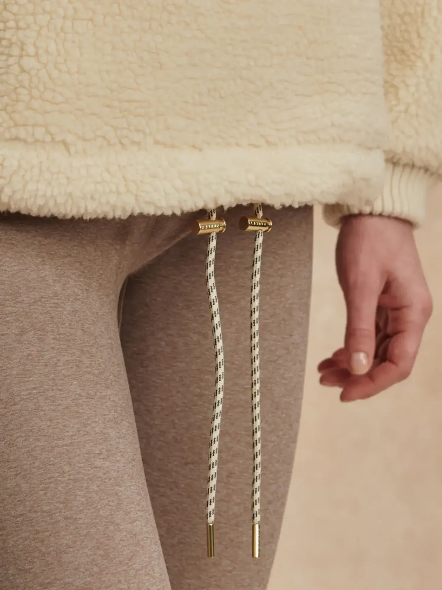 Varley | Hendrik Half Zip Sherpa Egret - Tryst Boutique