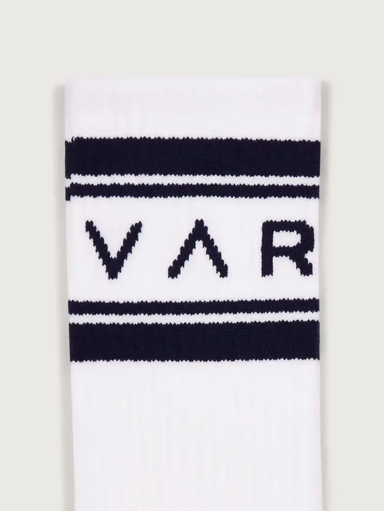 Varley Astley Active Sock White/ Blue Nights