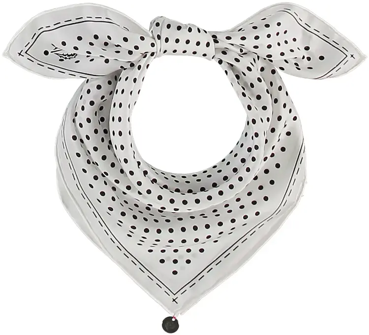 Polka Dot Handkerchief Scarf