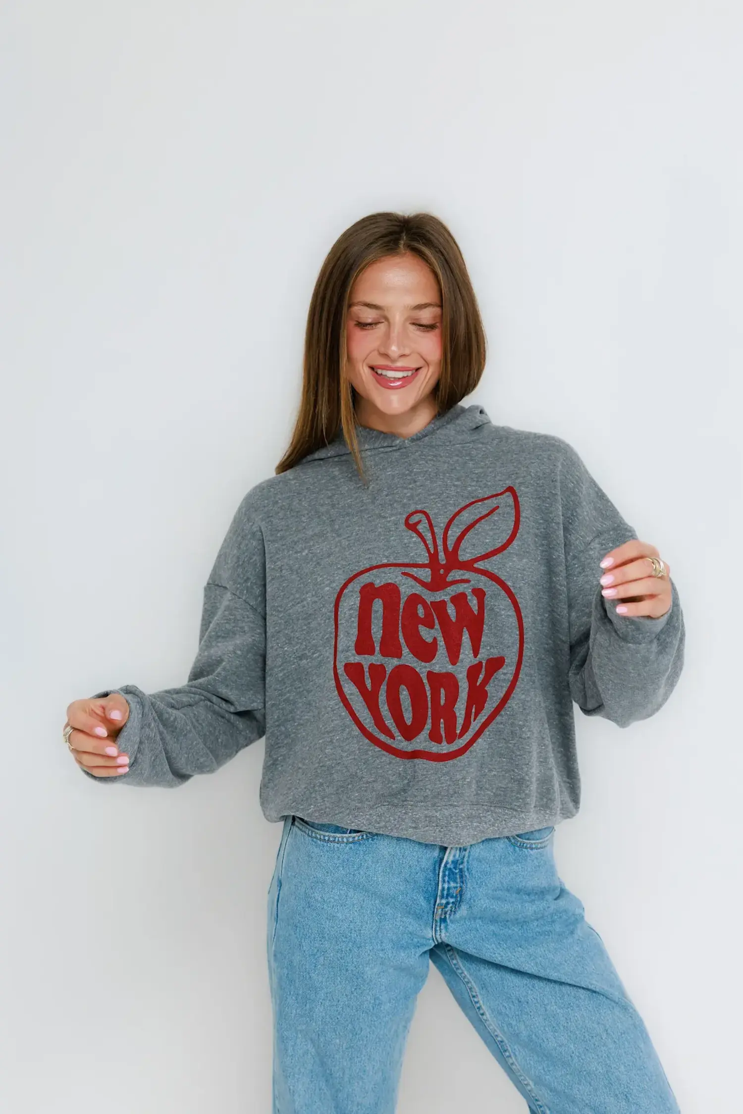 Sunny Somewhere | Big Apple NY - Classic Hoodie Heather Grey Sunny Somewhere | Big Apple NY - Classic Hoodie Heather Grey