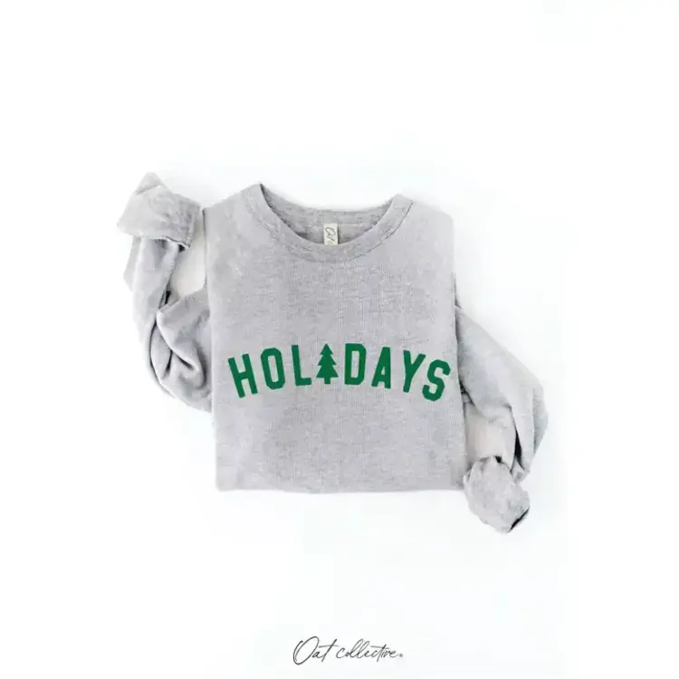 Oat Collective Holidays Graphic Sweatshirt Athletic Heather